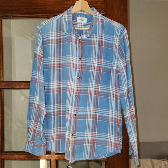 Marine Layer "Broken Twill" shirt, Men's Small - Picture 1 of 2